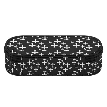 Little Crosses 3-Layer Pencil and Cosmetic Case - DeRose Seasonal