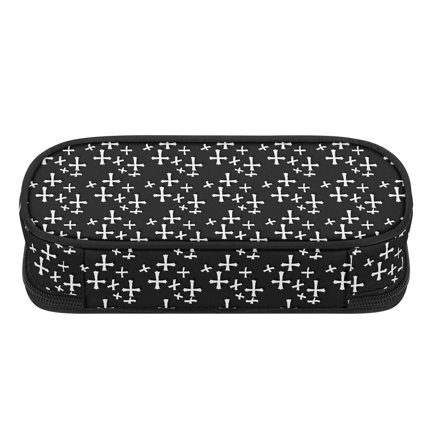Little Crosses 3-Layer Pencil and Cosmetic Case - DeRose Seasonal