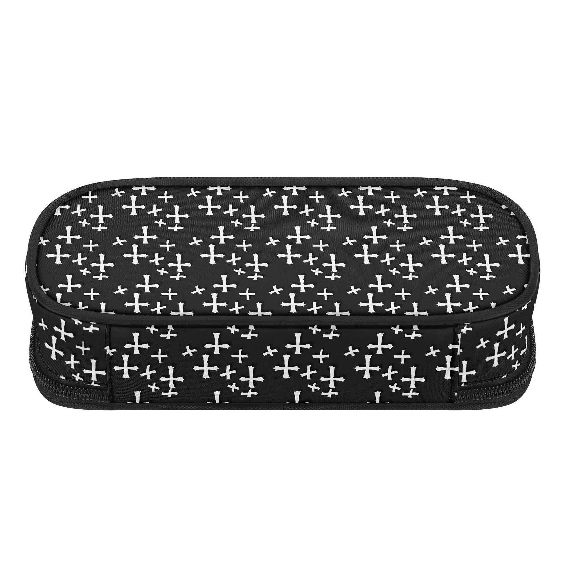 Little Crosses 3-Layer Pencil and Cosmetic Case - DeRose Seasonal