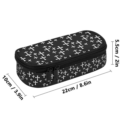 Little Crosses 3-Layer Pencil and Cosmetic Case - DeRose Seasonal