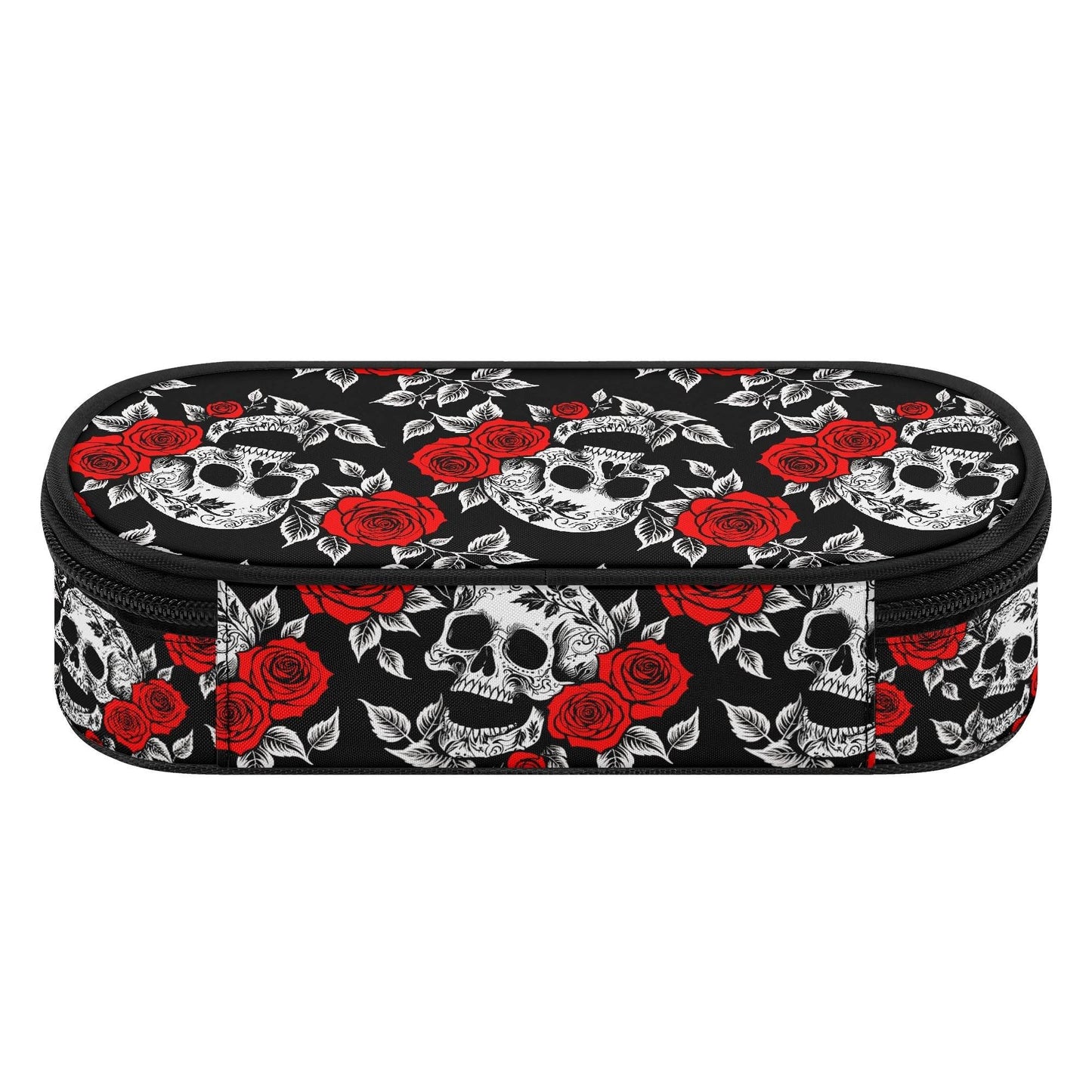 Red Skull Rose 3-Layer Pencil and Cosmetic Case - DeRose Seasonal