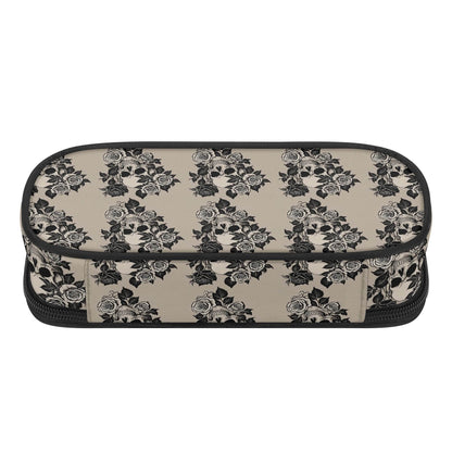 Gothic Tan 3-Layer Pencil and Cosmetic Case - DeRose Seasonal