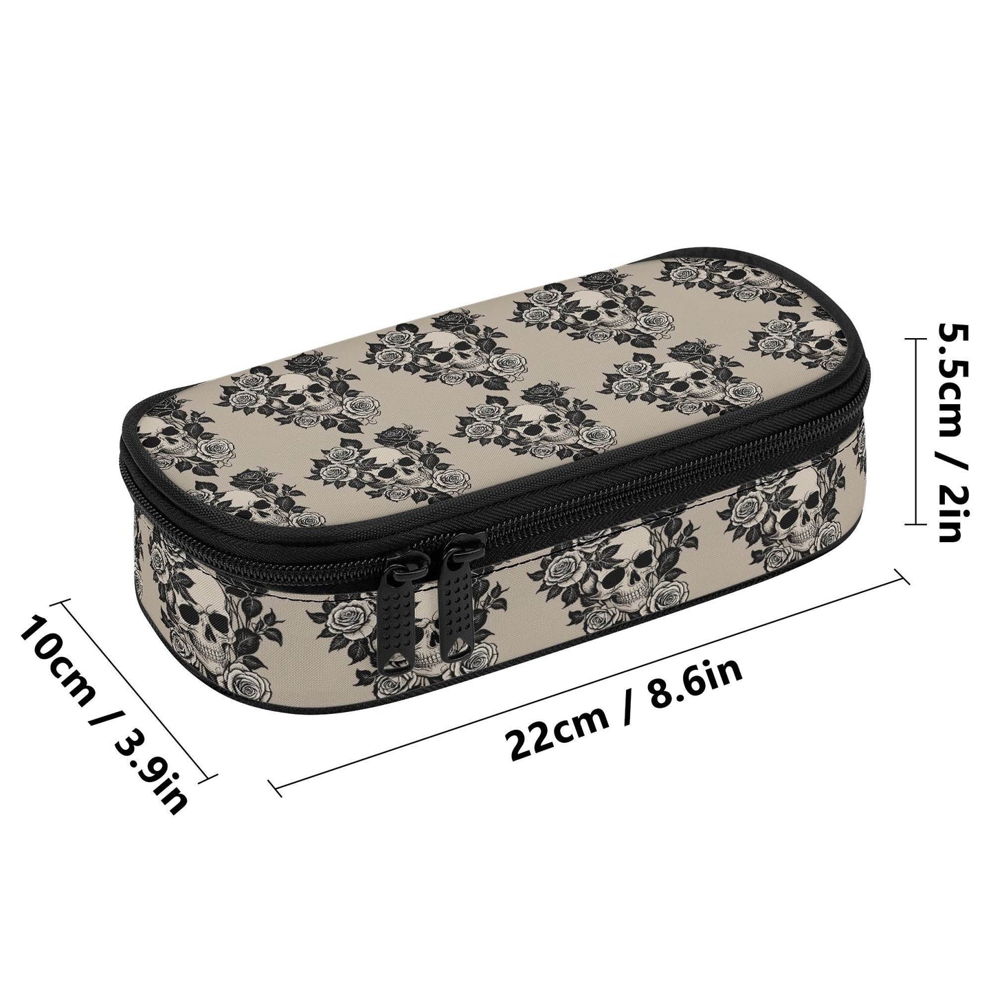 Gothic Tan 3-Layer Pencil and Cosmetic Case - DeRose Seasonal