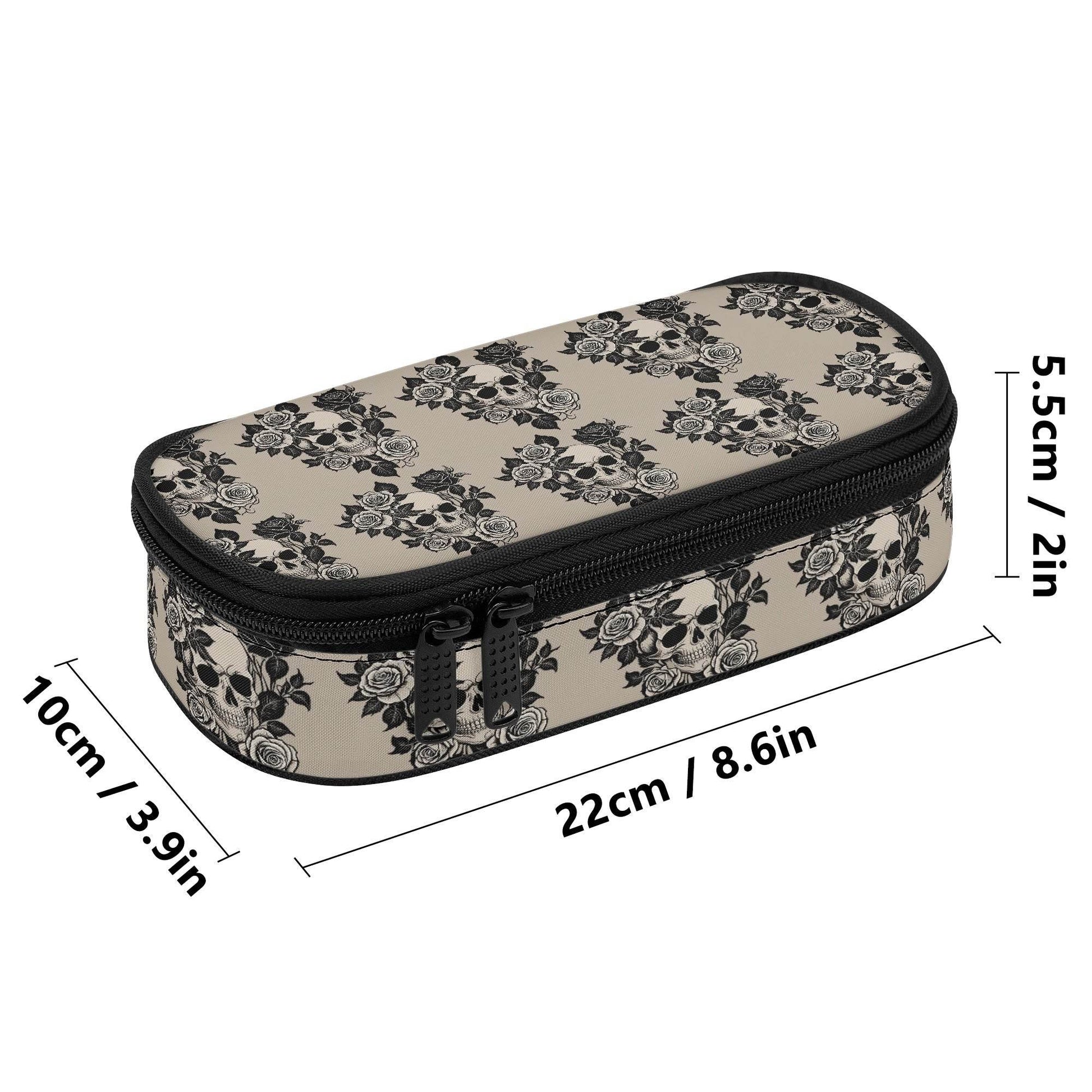 Gothic Tan 3-Layer Pencil and Cosmetic Case - DeRose Seasonal