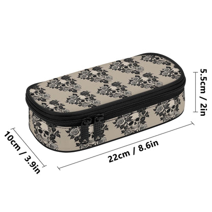 Gothic Tan 3-Layer Pencil and Cosmetic Case - DeRose Seasonal