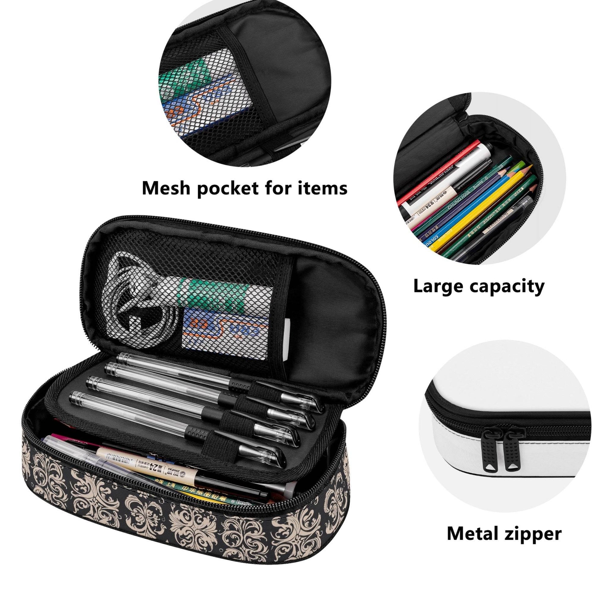 Gothic Emblem 3-Layer Pencil and Cosmetic Case - DeRose Seasonal