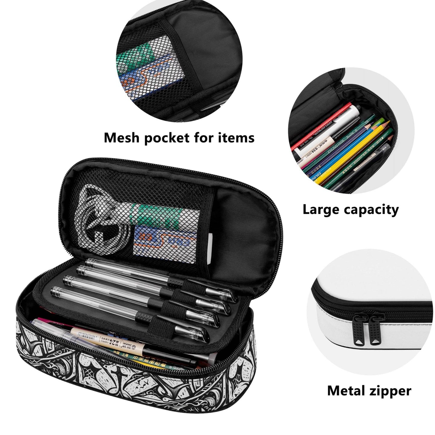 Hidden Cross 3-Layer Pencil and Cosmetic Case - DeRose Seasonal