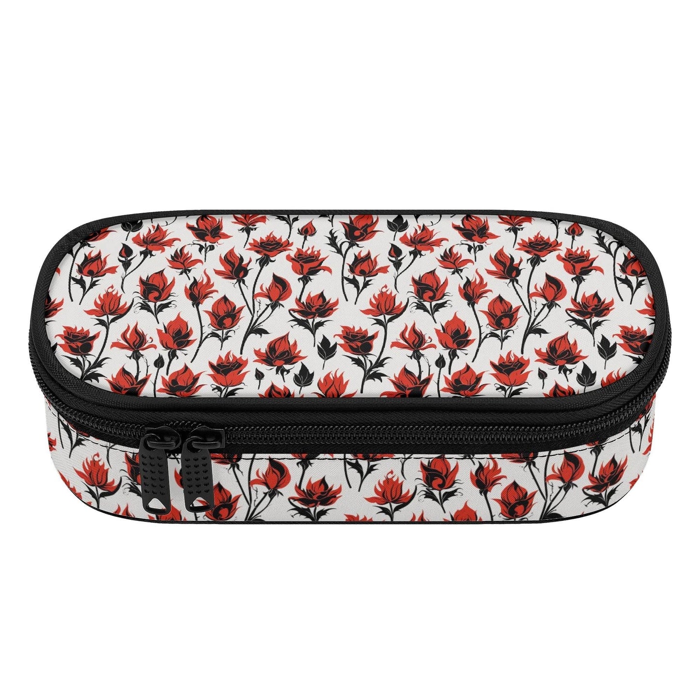 Floral Fire 3-Layer Pencil and Cosmetic Case - DeRose Seasonal