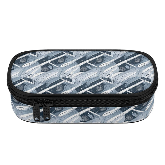Blue Wind 3-Layer Pencil and Cosmetic Case - DeRose Seasonal