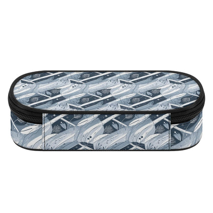 Blue Wind 3-Layer Pencil and Cosmetic Case - DeRose Seasonal