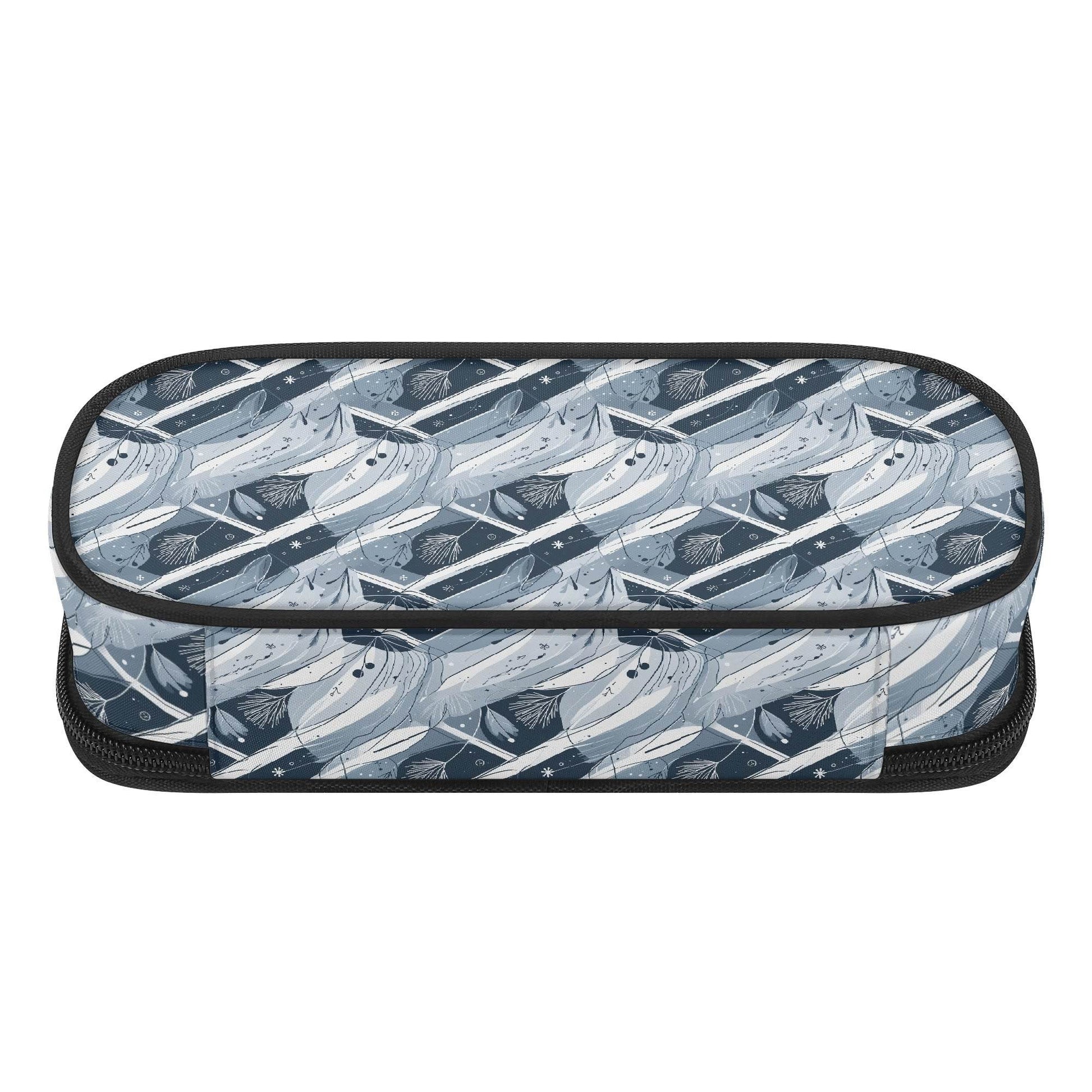 Blue Wind 3-Layer Pencil and Cosmetic Case - DeRose Seasonal