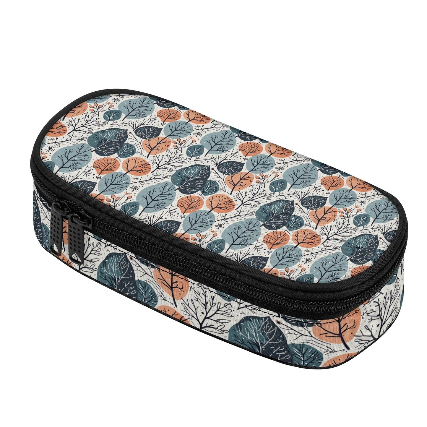 Freezing Leaves 3-Layer Pencil and Cosmetic Case - DeRose Seasonal