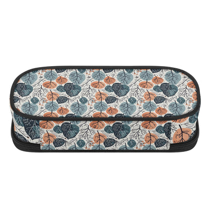 Freezing Leaves 3-Layer Pencil and Cosmetic Case - DeRose Seasonal
