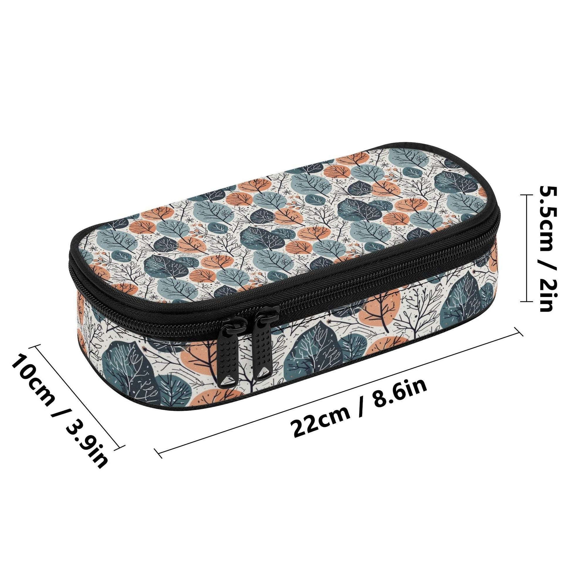 Freezing Leaves 3-Layer Pencil and Cosmetic Case - DeRose Seasonal