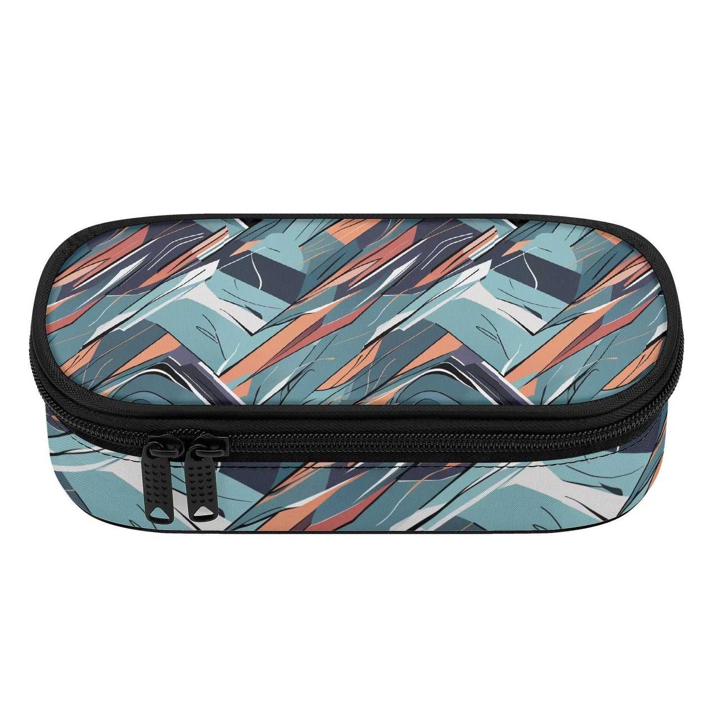Abstract Breeze 3-Layer Pencil and Cosmetic Case - DeRose Seasonal