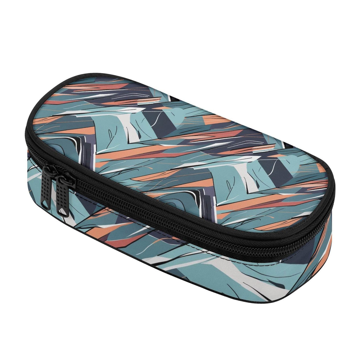 Abstract Breeze 3-Layer Pencil and Cosmetic Case - DeRose Seasonal