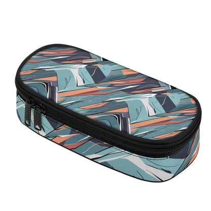 Abstract Breeze 3-Layer Pencil and Cosmetic Case - DeRose Seasonal