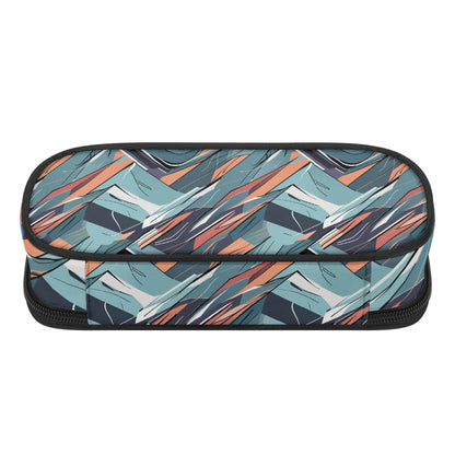 Abstract Breeze 3-Layer Pencil and Cosmetic Case - DeRose Seasonal