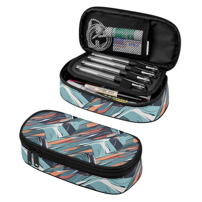 Abstract Breeze 3-Layer Pencil and Cosmetic Case - DeRose Seasonal