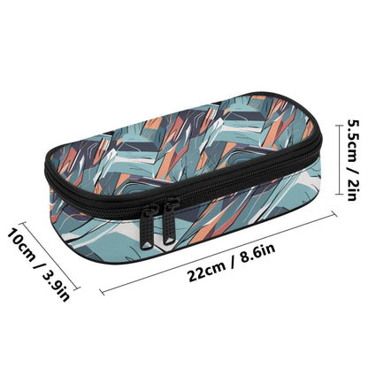 Abstract Breeze 3-Layer Pencil and Cosmetic Case - DeRose Seasonal