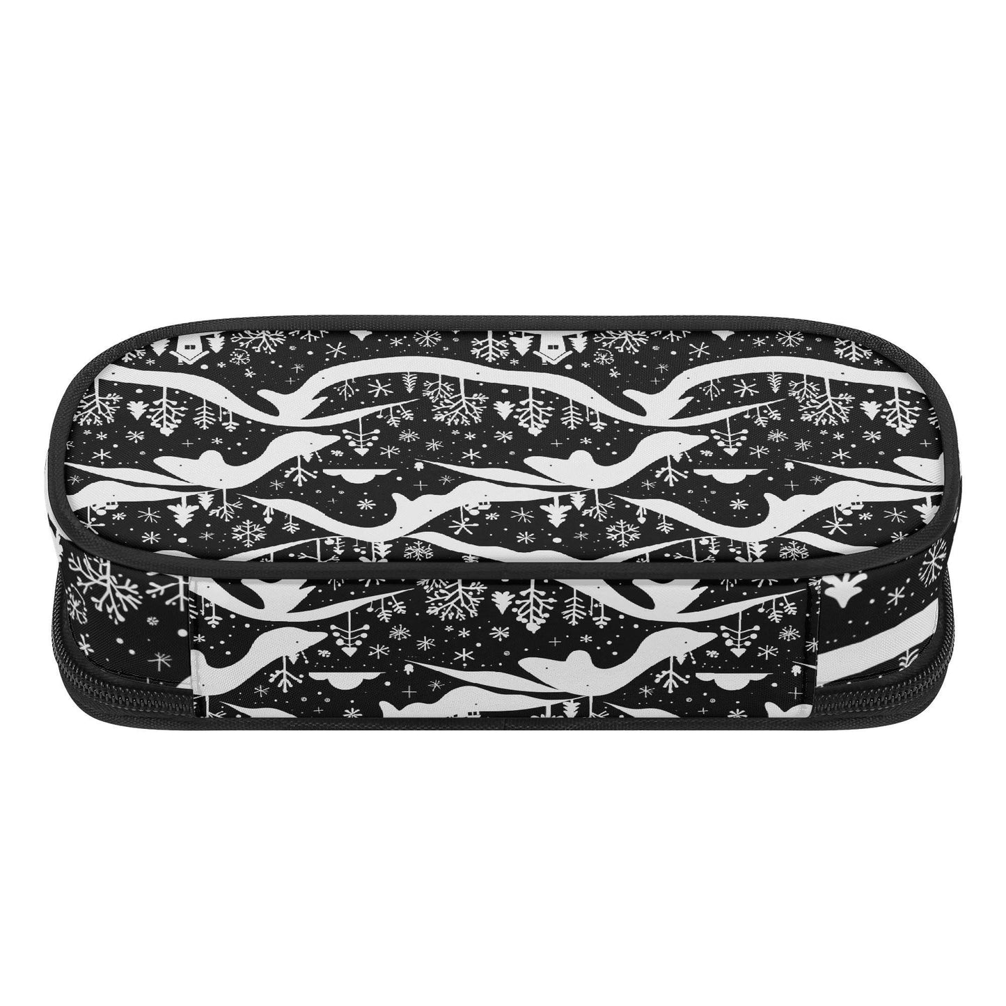 Winter Town 3-Layer Pencil and Cosmetic Case - DeRose Seasonal