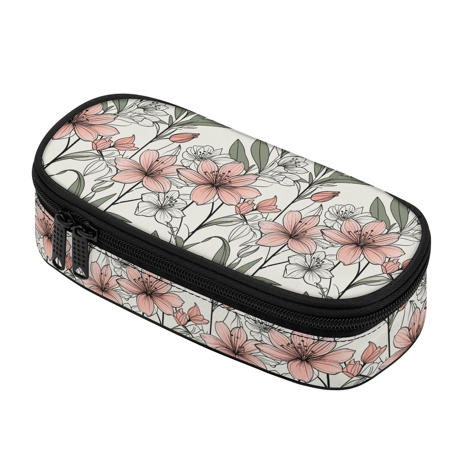 Japan Floral 3-Layer Pencil and Cosmetic Case - DeRose Seasonal