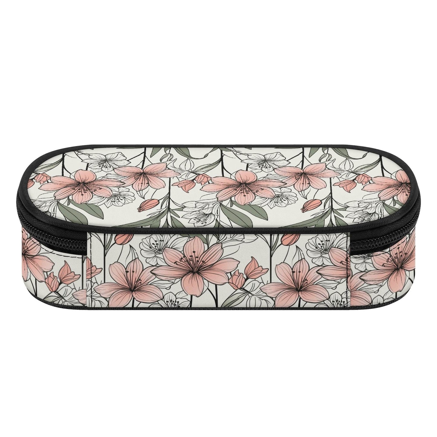 Japan Floral 3-Layer Pencil and Cosmetic Case - DeRose Seasonal