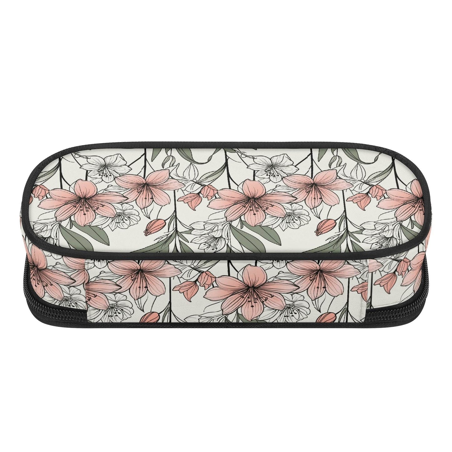 Japan Floral 3-Layer Pencil and Cosmetic Case - DeRose Seasonal