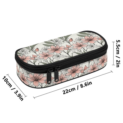 Japan Floral 3-Layer Pencil and Cosmetic Case - DeRose Seasonal