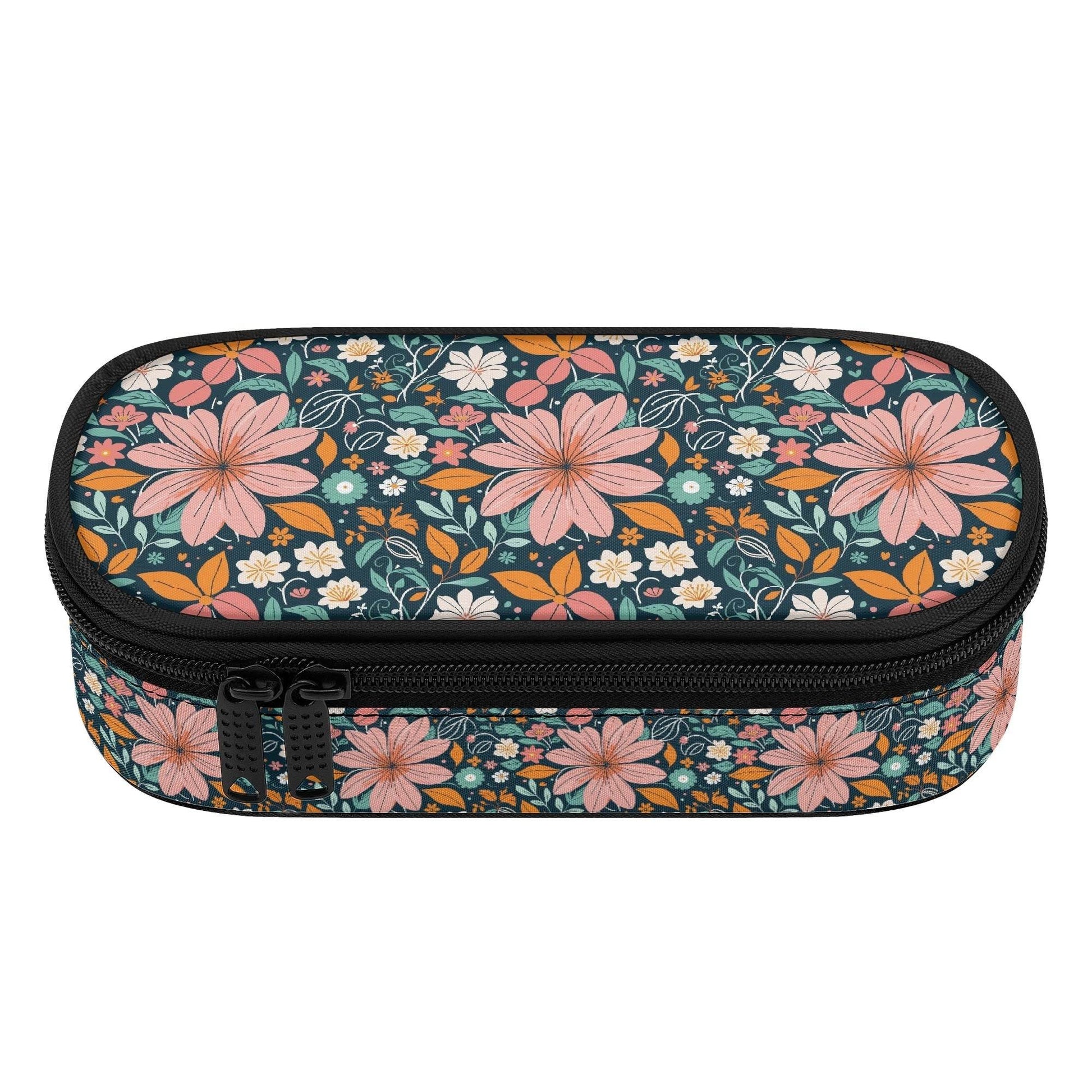 Wild Flowers 3-Layer Pencil and Cosmetic Case - DeRose Seasonal