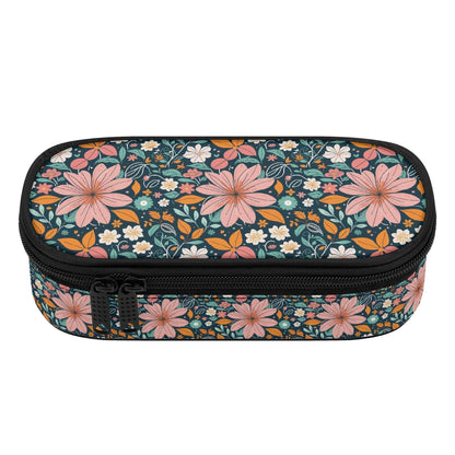 Wild Flowers 3-Layer Pencil and Cosmetic Case - DeRose Seasonal