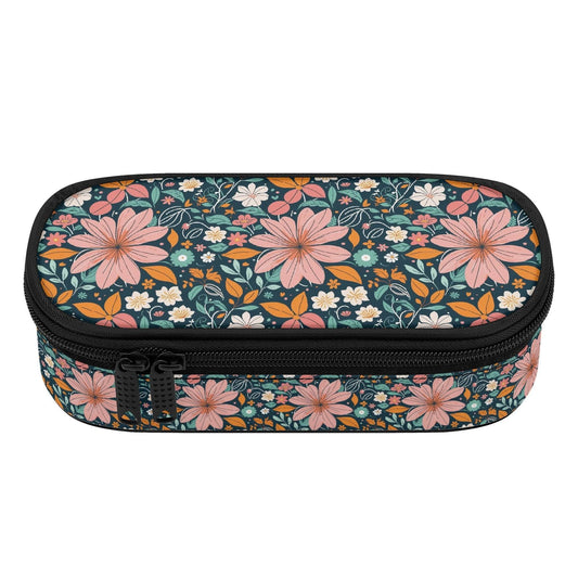 Wild Flowers 3-Layer Pencil and Cosmetic Case - DeRose Seasonal