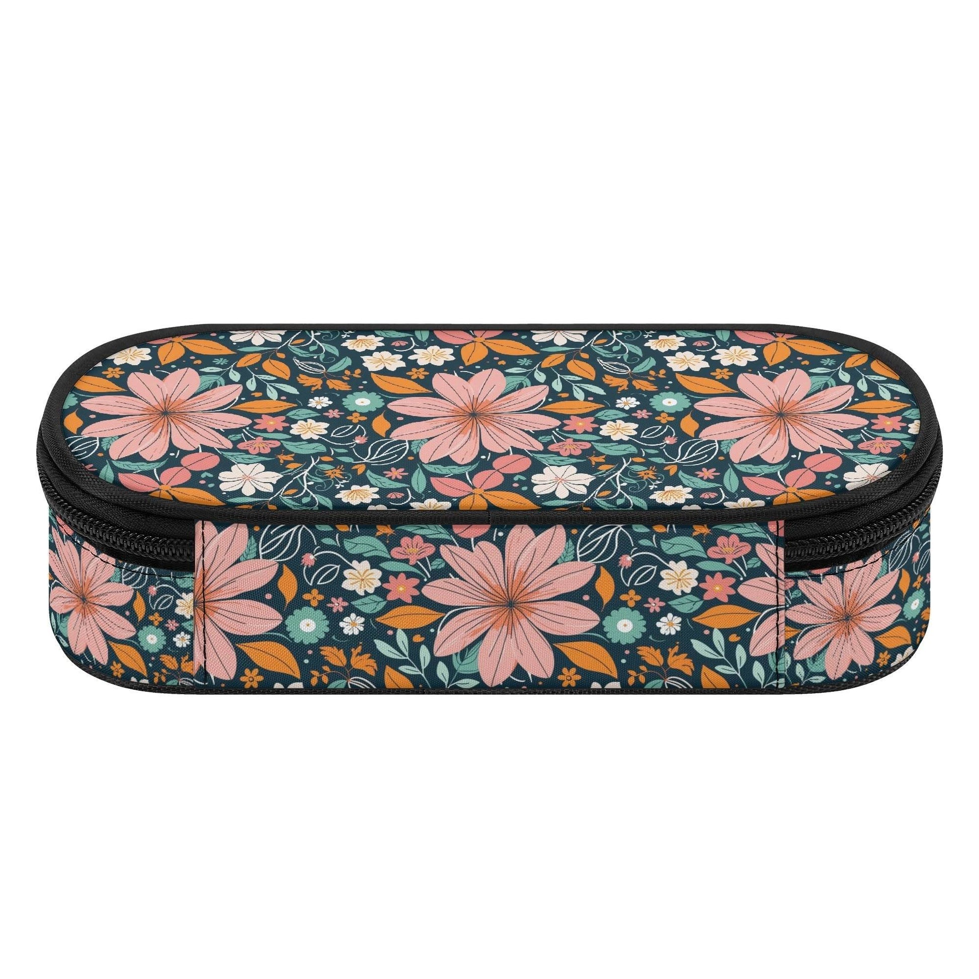 Wild Flowers 3-Layer Pencil and Cosmetic Case - DeRose Seasonal