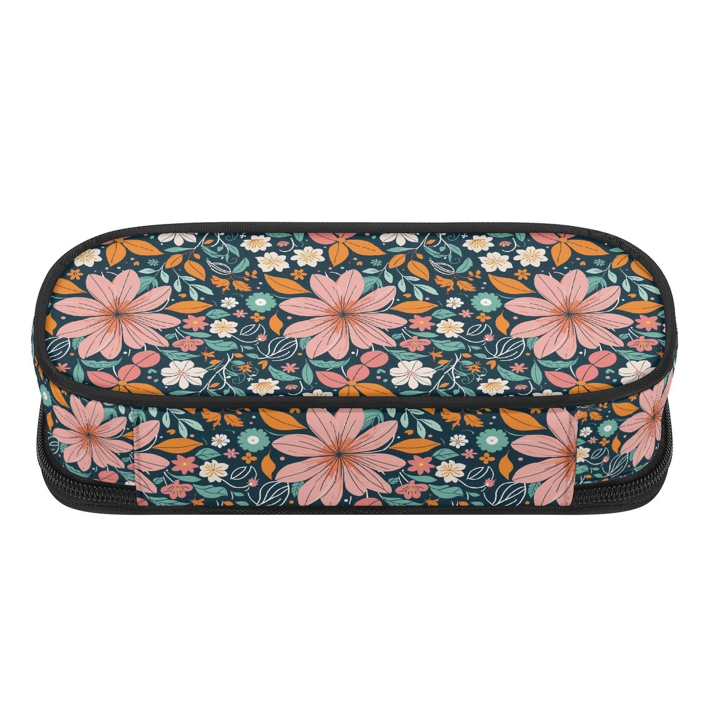 Wild Flowers 3-Layer Pencil and Cosmetic Case - DeRose Seasonal