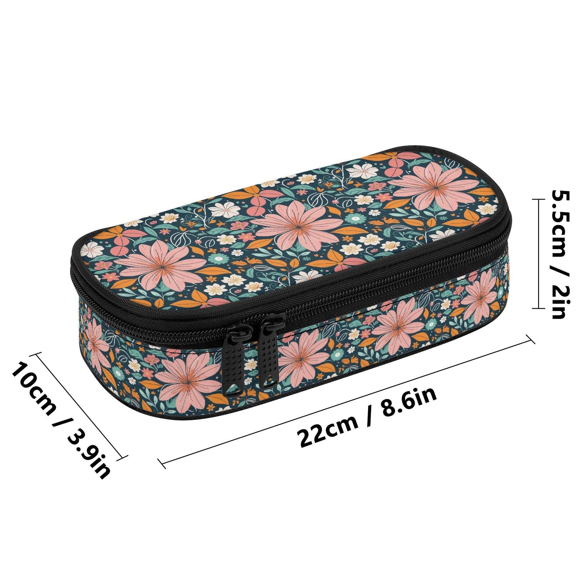 Wild Flowers 3-Layer Pencil and Cosmetic Case - DeRose Seasonal