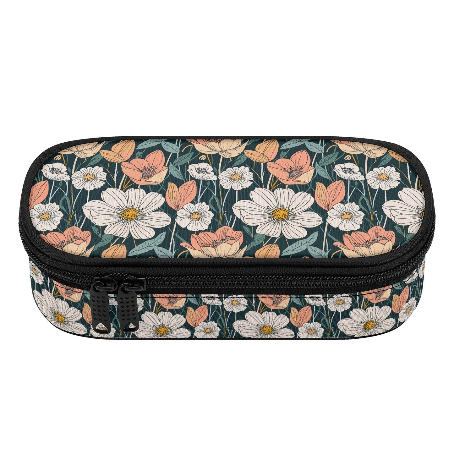Tulips and Daisy's 3-Layer Pencil and Cosmetic Case - DeRose Seasonal
