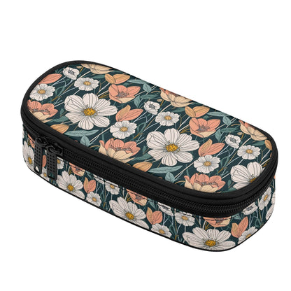 Tulips and Daisy's 3-Layer Pencil and Cosmetic Case - DeRose Seasonal