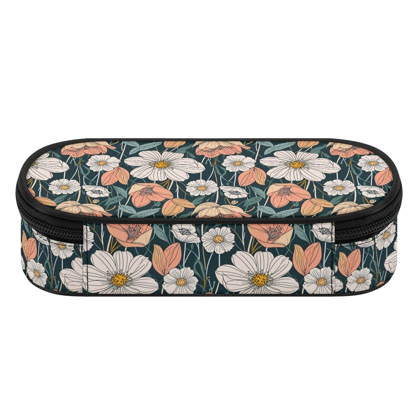 Tulips and Daisy's 3-Layer Pencil and Cosmetic Case - DeRose Seasonal