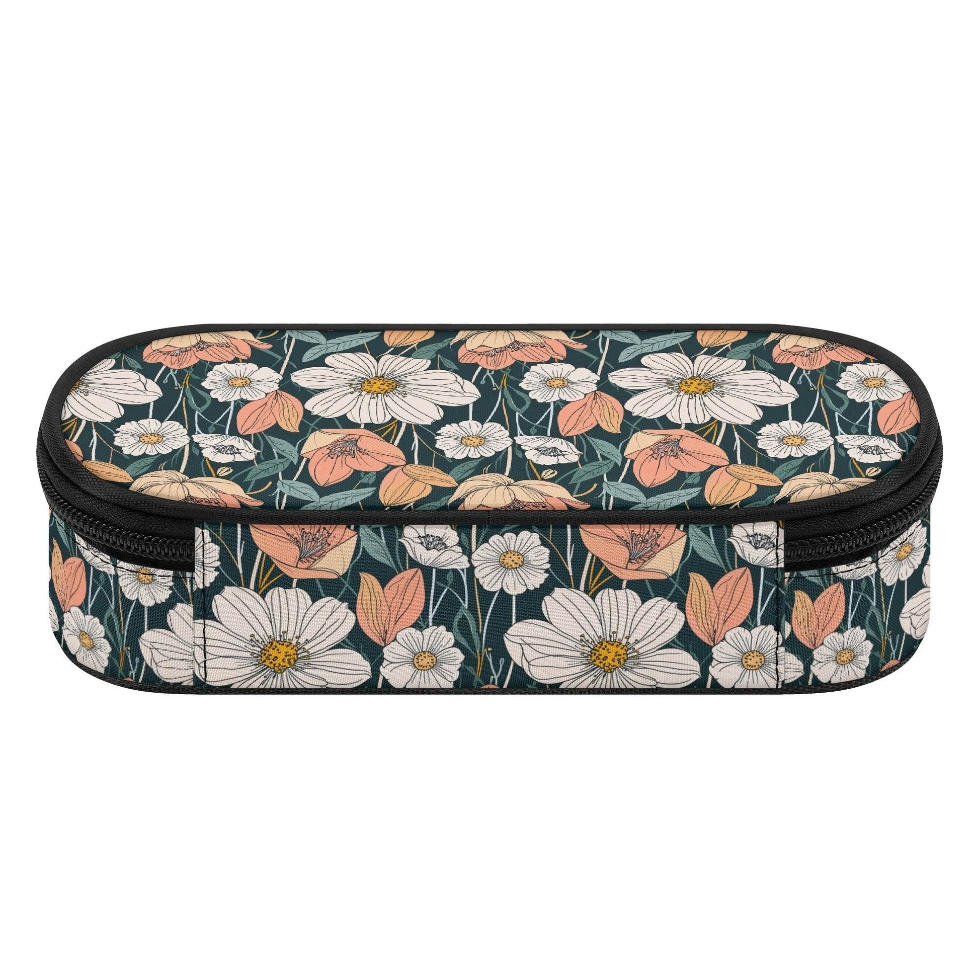 Tulips and Daisy's 3-Layer Pencil and Cosmetic Case - DeRose Seasonal