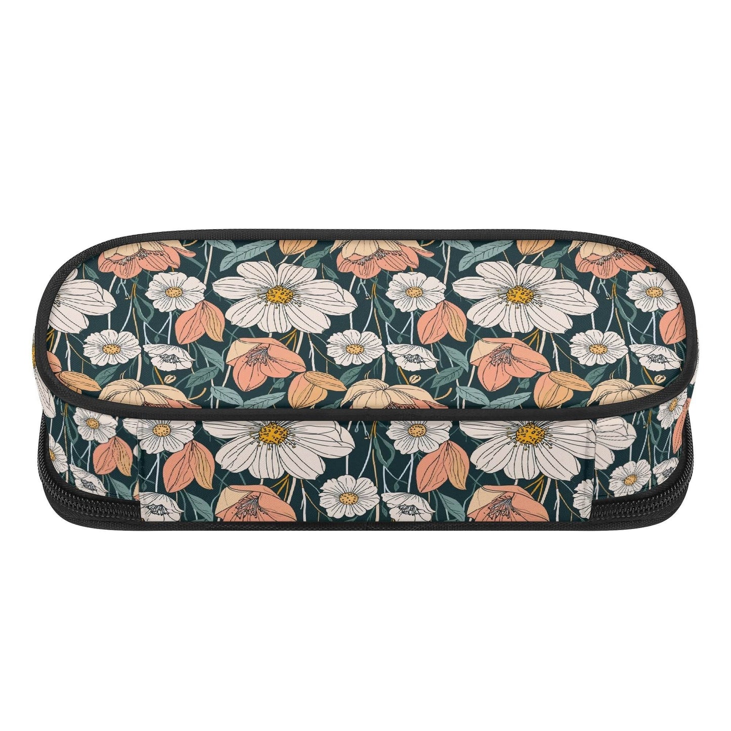 Tulips and Daisy's 3-Layer Pencil and Cosmetic Case - DeRose Seasonal