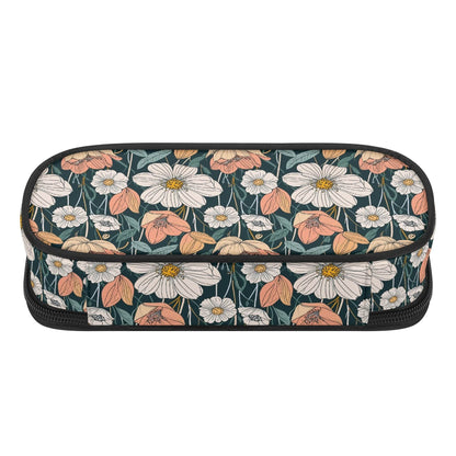 Tulips and Daisy's 3-Layer Pencil and Cosmetic Case - DeRose Seasonal