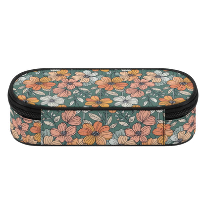 Pastel Flowers 3-Layer Pencil and Cosmetic Case - DeRose Seasonal