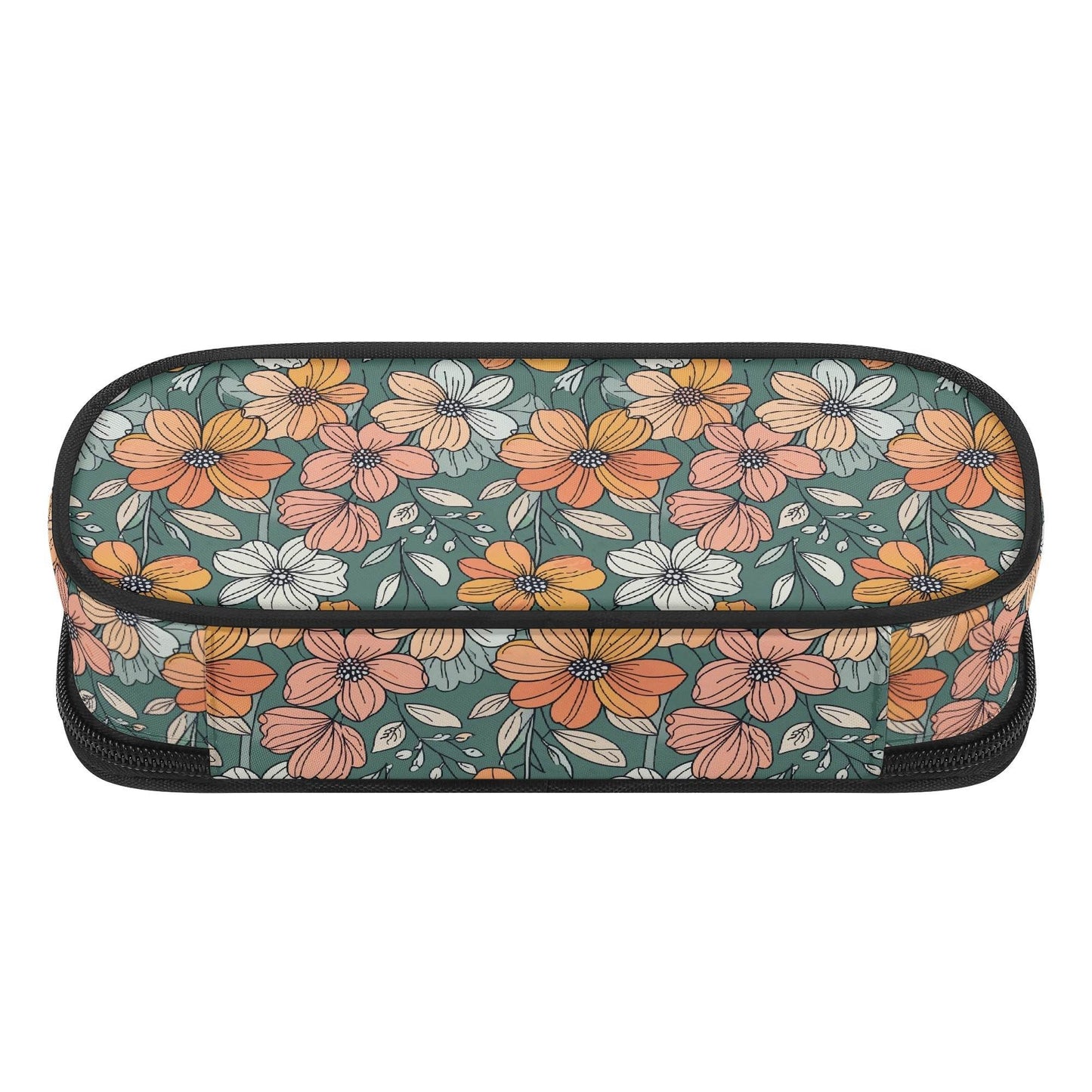 Pastel Flowers 3-Layer Pencil and Cosmetic Case - DeRose Seasonal