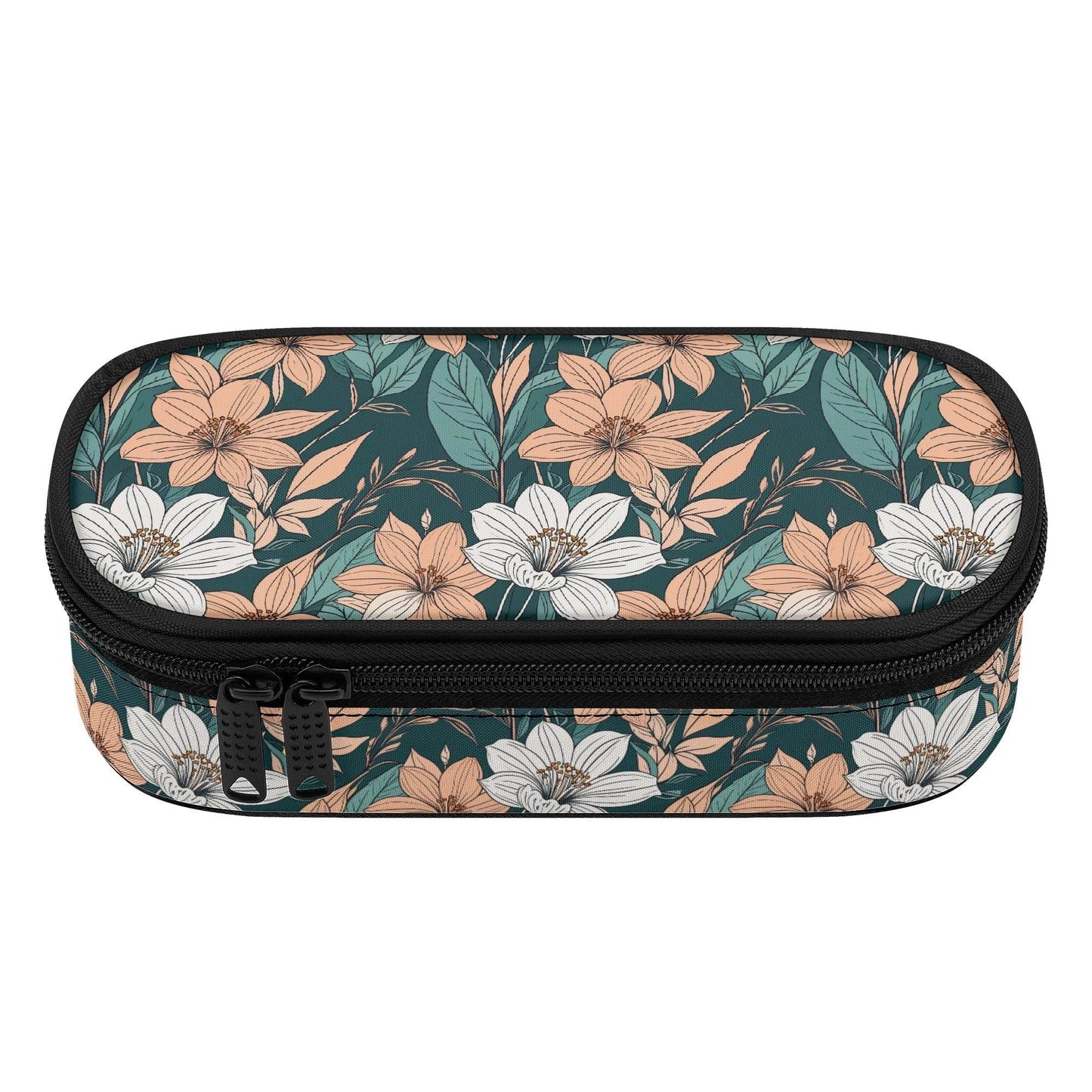 Pastel Floral 3-Layer Pencil and Cosmetic Case - DeRose Seasonal