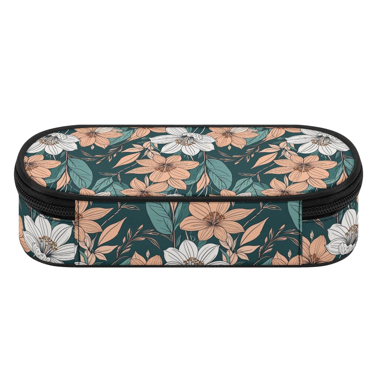 Pastel Floral 3-Layer Pencil and Cosmetic Case - DeRose Seasonal