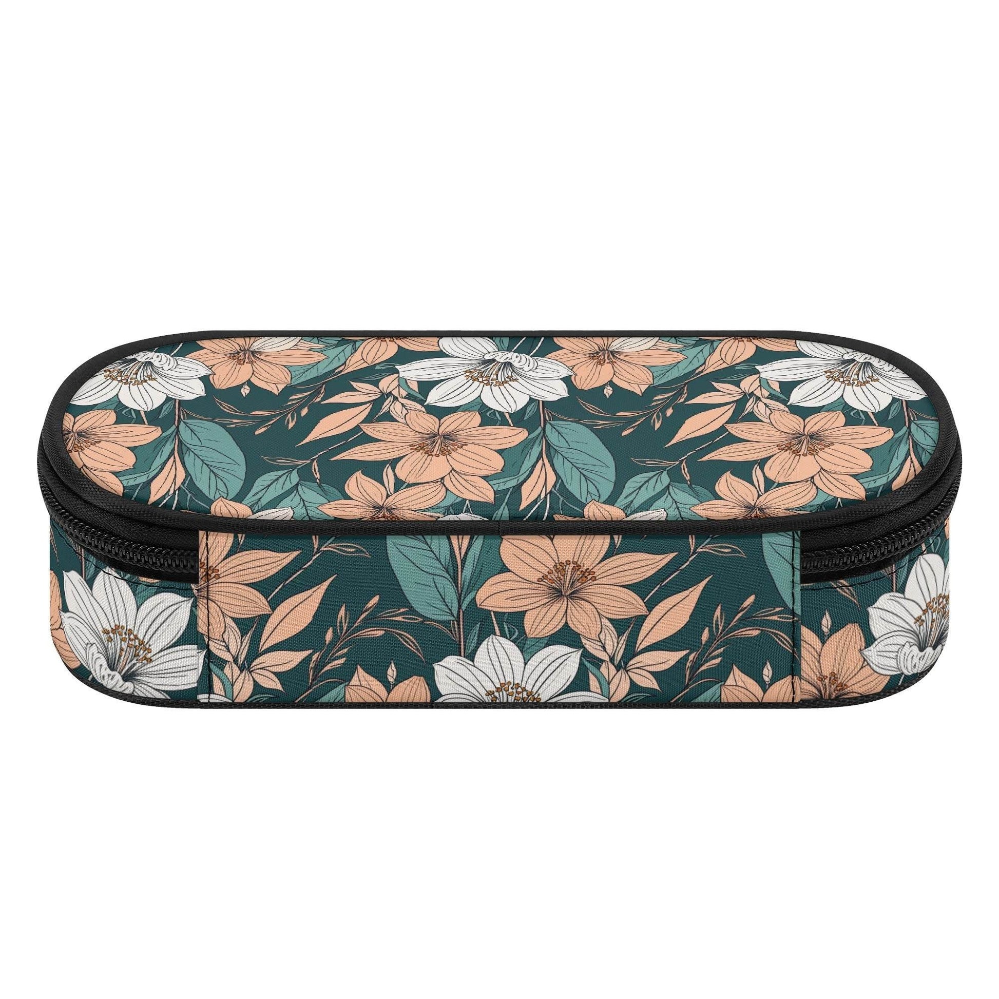 Pastel Floral 3-Layer Pencil and Cosmetic Case - DeRose Seasonal
