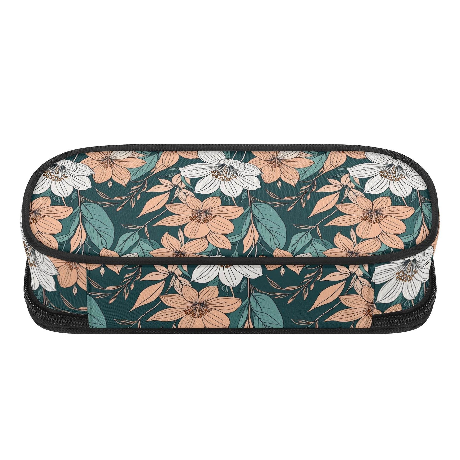 Pastel Floral 3-Layer Pencil and Cosmetic Case - DeRose Seasonal