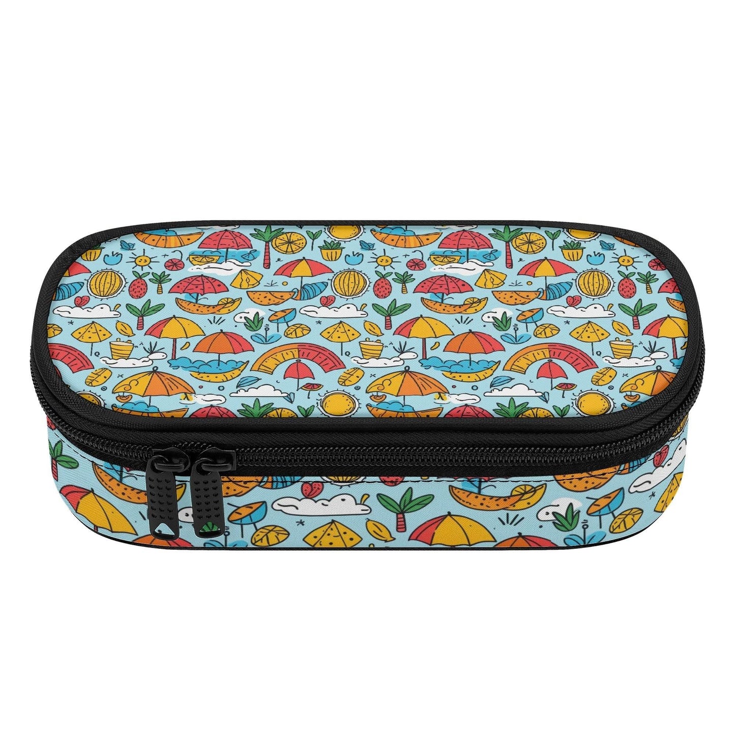 Fun of a Beach Roses 3-Layer Pencil and Cosmetic Case - DeRose Seasonal
