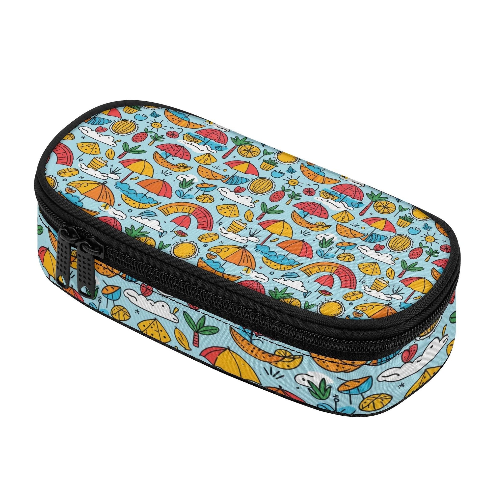 Fun of a Beach Roses 3-Layer Pencil and Cosmetic Case - DeRose Seasonal