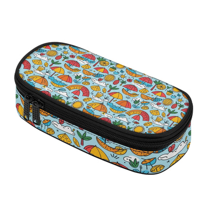 Fun of a Beach Roses 3-Layer Pencil and Cosmetic Case - DeRose Seasonal
